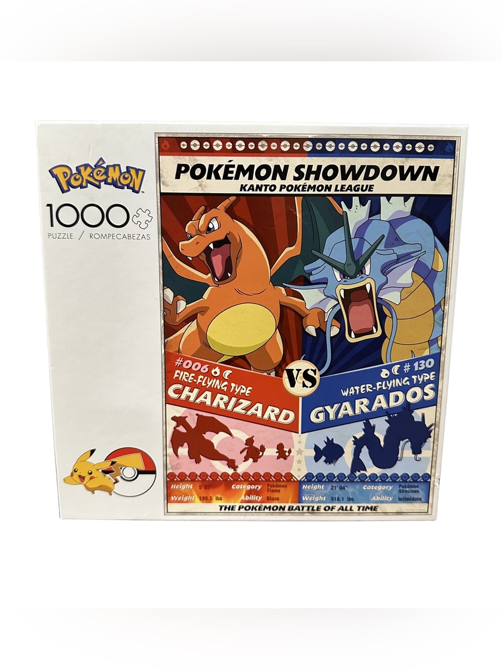 NEW Pokémon Showdown: Charizard VS Gyarados 1000 Pc Puzzle Buffalo Games